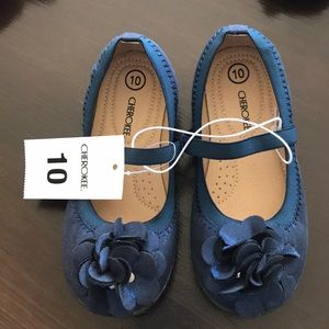 Cherokee girls navy dress shoes